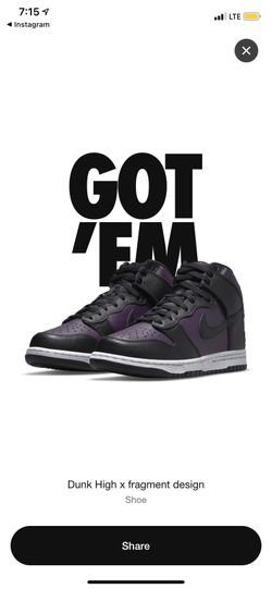 Nike Dunks Fragments 9.5