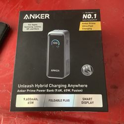 Anker Power Bank, 9,600mAh Battery Pack with 65W Output Wall Charger
