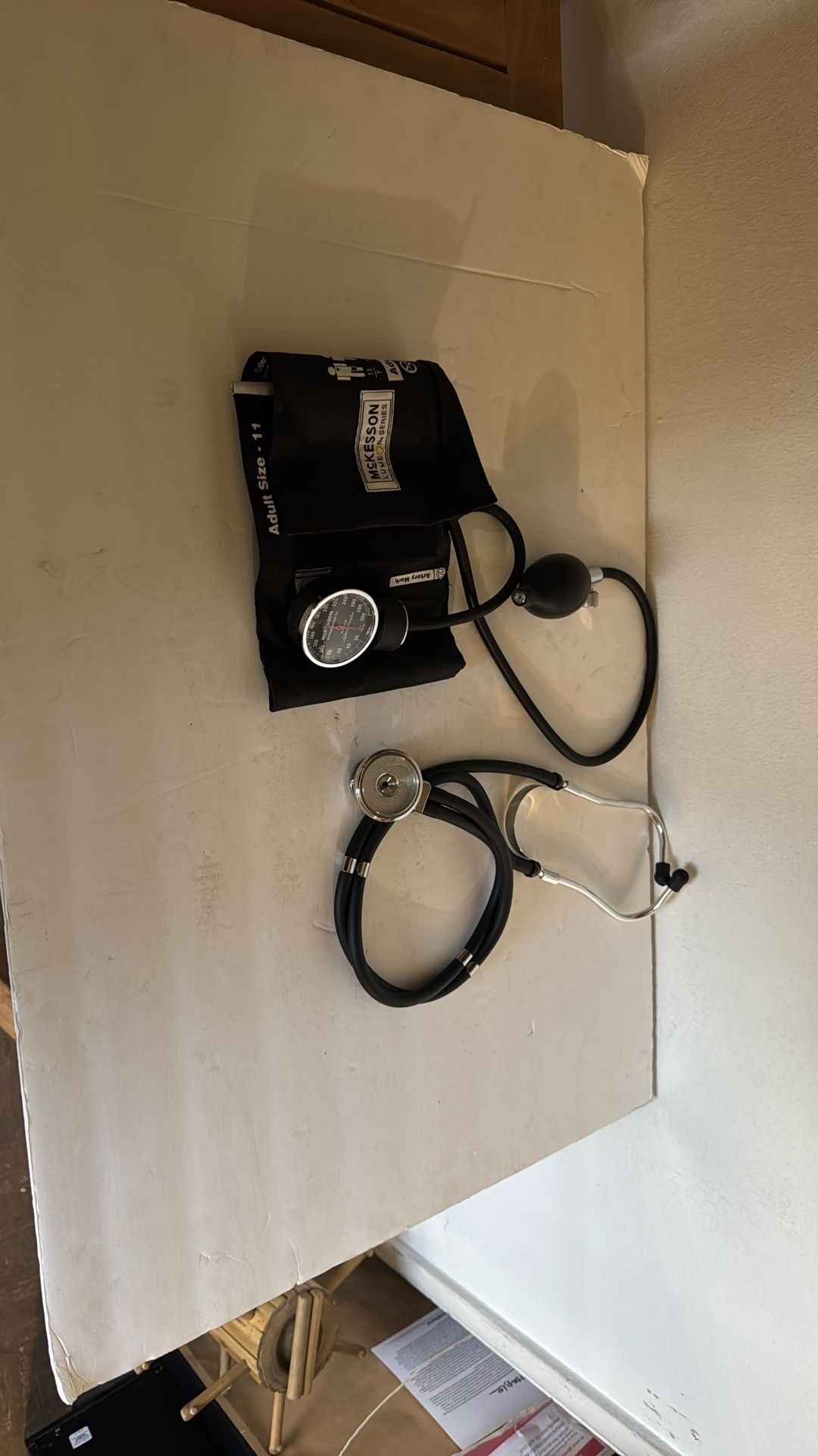 Stethoscope And Blood Pressure Sleeve Combo