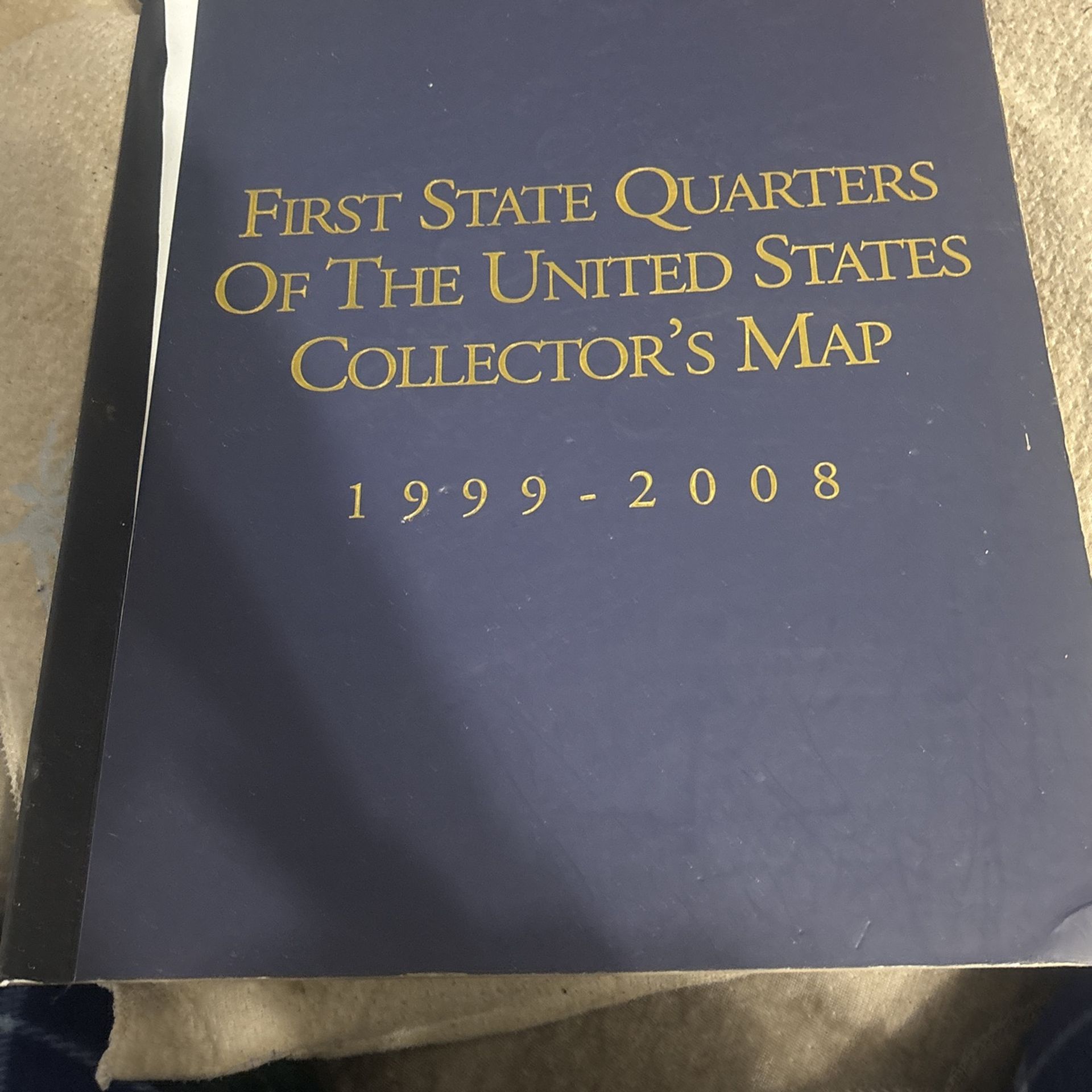 First State Quarters Of USA Collectors Map