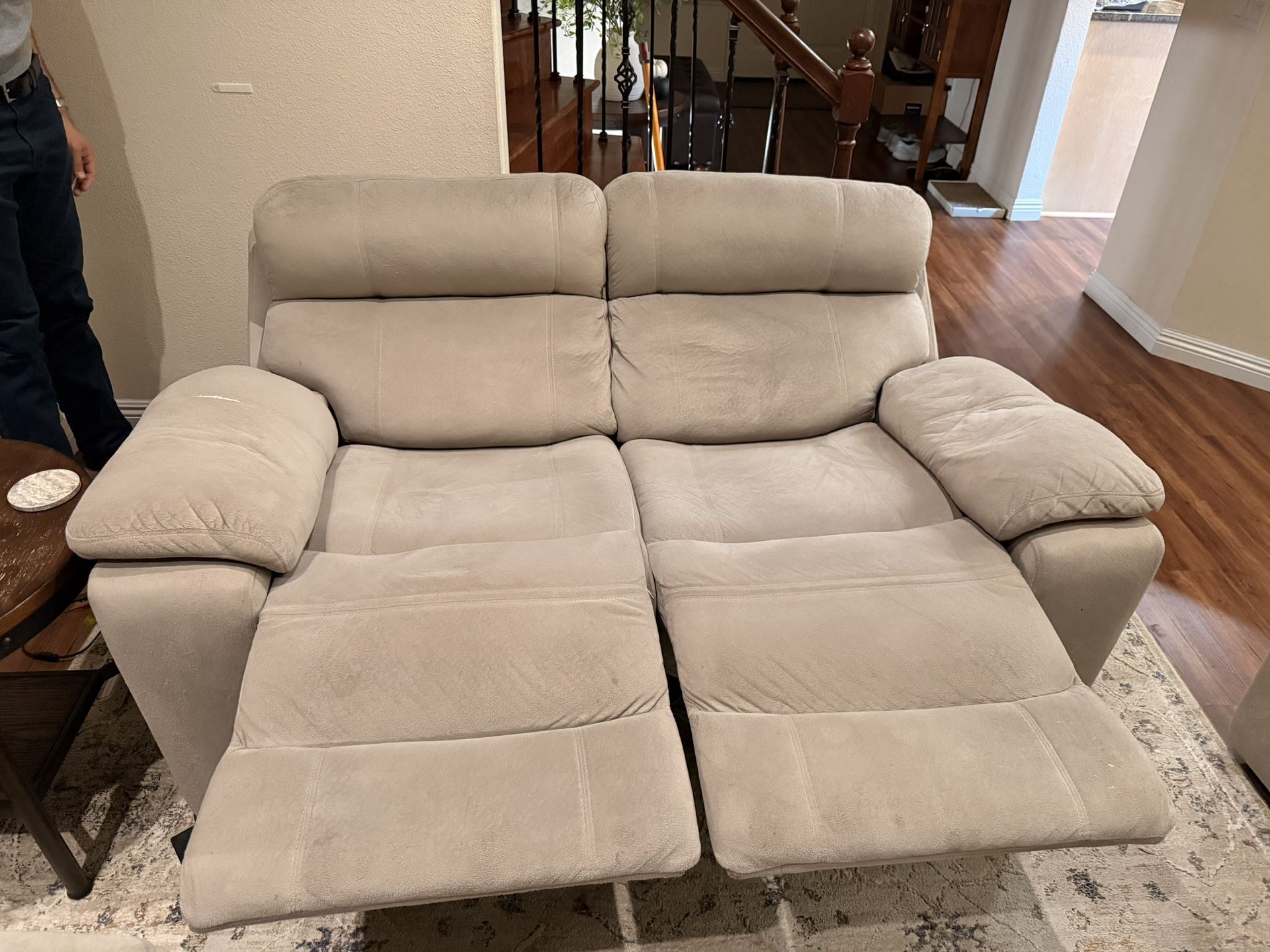 Dual Power Fabric Reclining Sofa Set - Ashley furniture