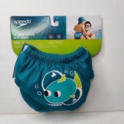 SPEEDO KIDS UV SWIM DIAPER WITH SNAP SIZE S  AGE 6 MO. WEIGH 10-18 LBS