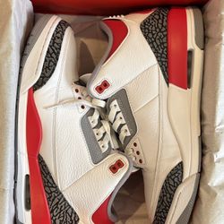 Jordan 3 Retro “Fire Red” size 12