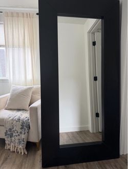 Floor mirror / brown frame