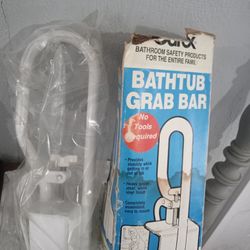 Unopened Carex Bath Safety Bar Bathtub Rail Grab White Bathroom Shower Handle Tub