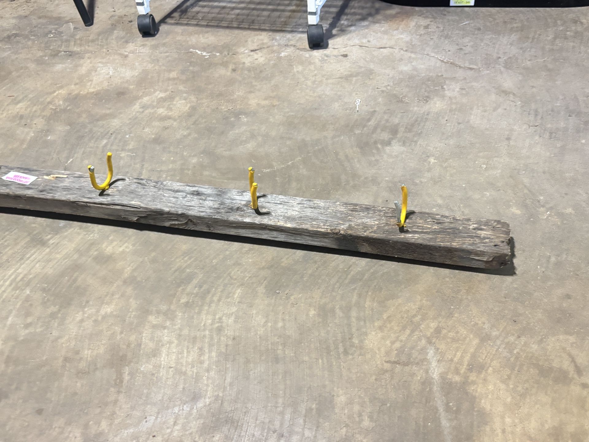 Wood Tool Rack w/hooks