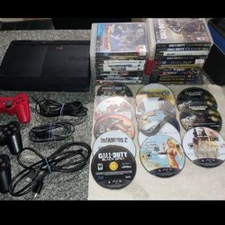 Sony PlayStation 3 Super Slim 250GB CECH-4001B W/30+ Games