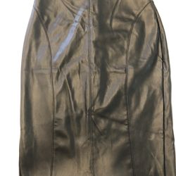 Women’s Express Black Leather Skirt Size: 8