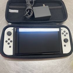 Nintendo Switch Oled With Case And Charger