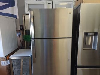 18cf GE Stainless Steel Top Mount Refrigerator