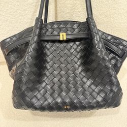 JW Pei Woven Black Leather Bag