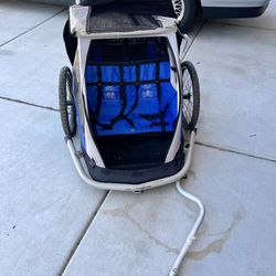 Double Stroller And Bike Attachment 
