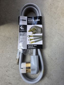  4ft Electric Stove power cord 3 Pin