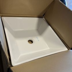 16x16 Ceramic Vessel Sink