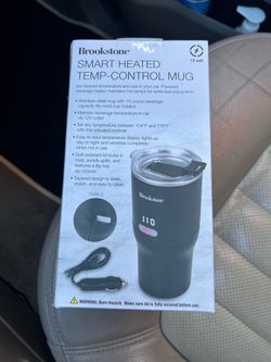 Brookstone Smart Heated Temp-Control Mug