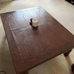 Big Solid Wood Coffee Table For Sale! 