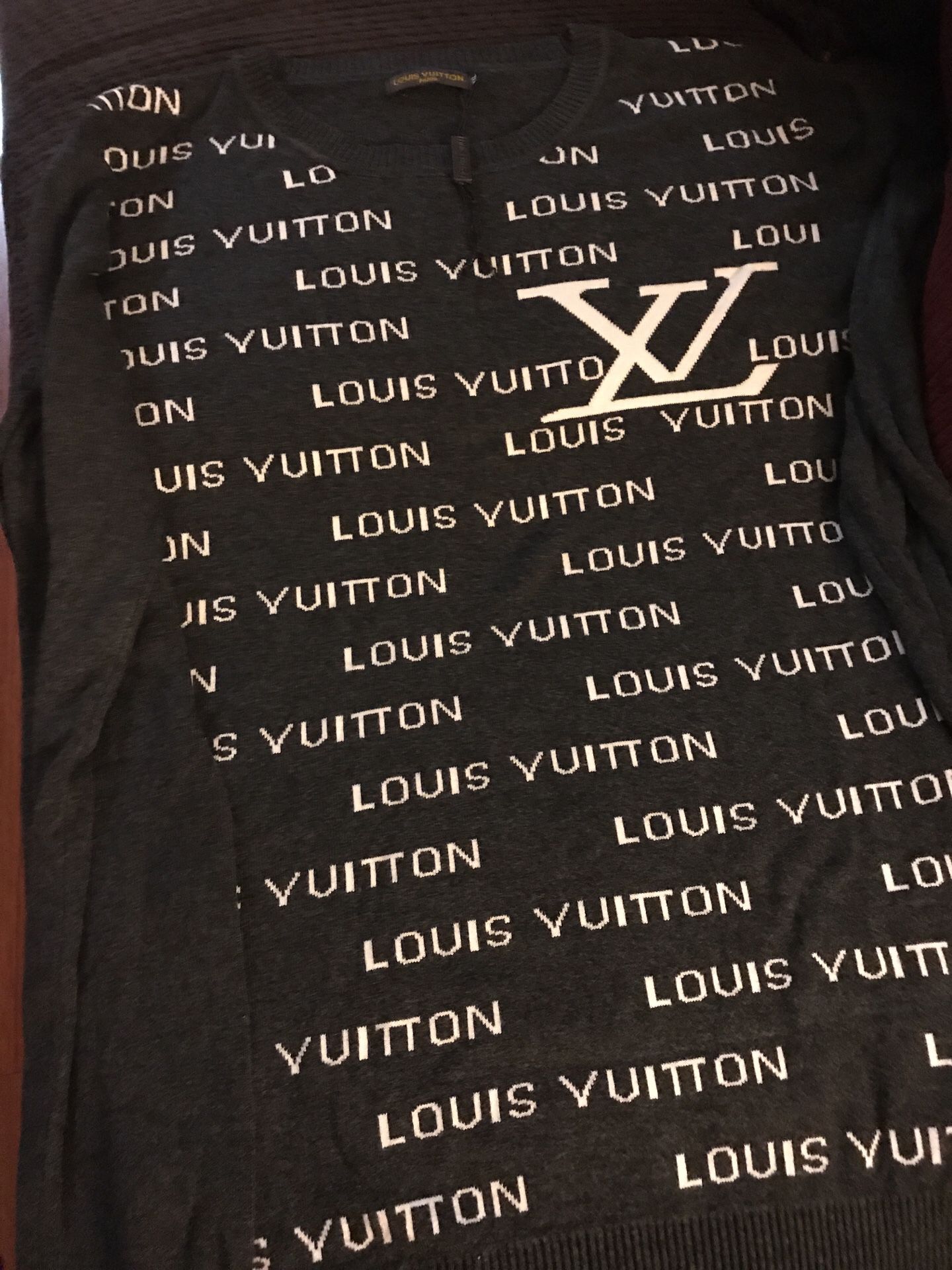 New Louis Vuitton Damier Stitch Crewneck for Sale in Beverly Hills, CA -  OfferUp