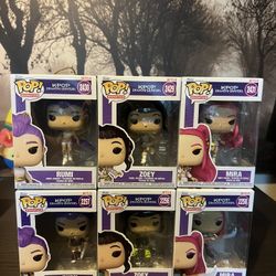 6 Huntr/X K-Pop Demon Hunters Funko Pops Rumi Mira Zoey Series 1 & 2 Movies Wave