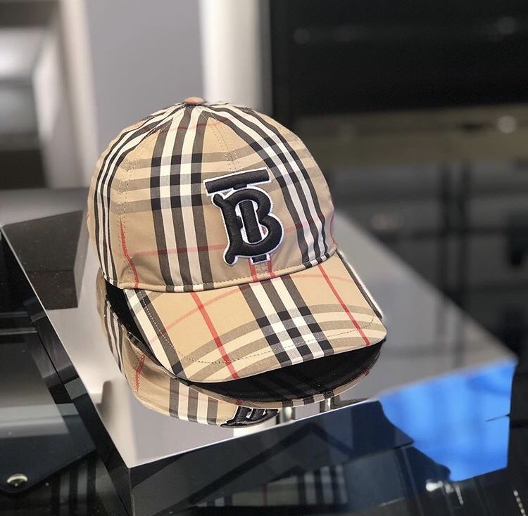 Burberry hat monogram