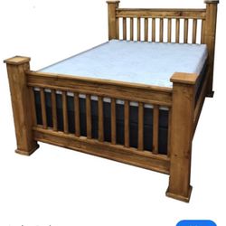 Good Quality (solid Wood) Queen Bed (with All Part) Great Bed