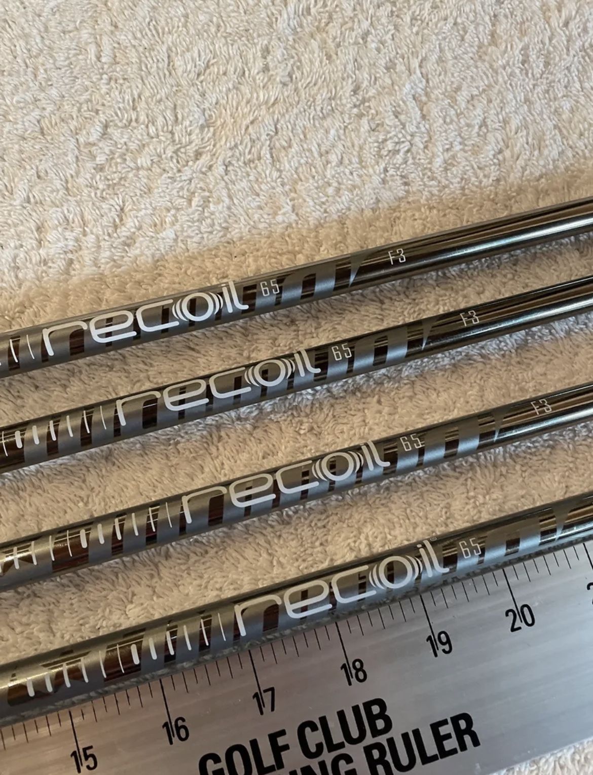 UST Mamiya Recoil 65 F3 Regular Iron Pull Shafts 33.25”-34.5” .355 Taper Tip