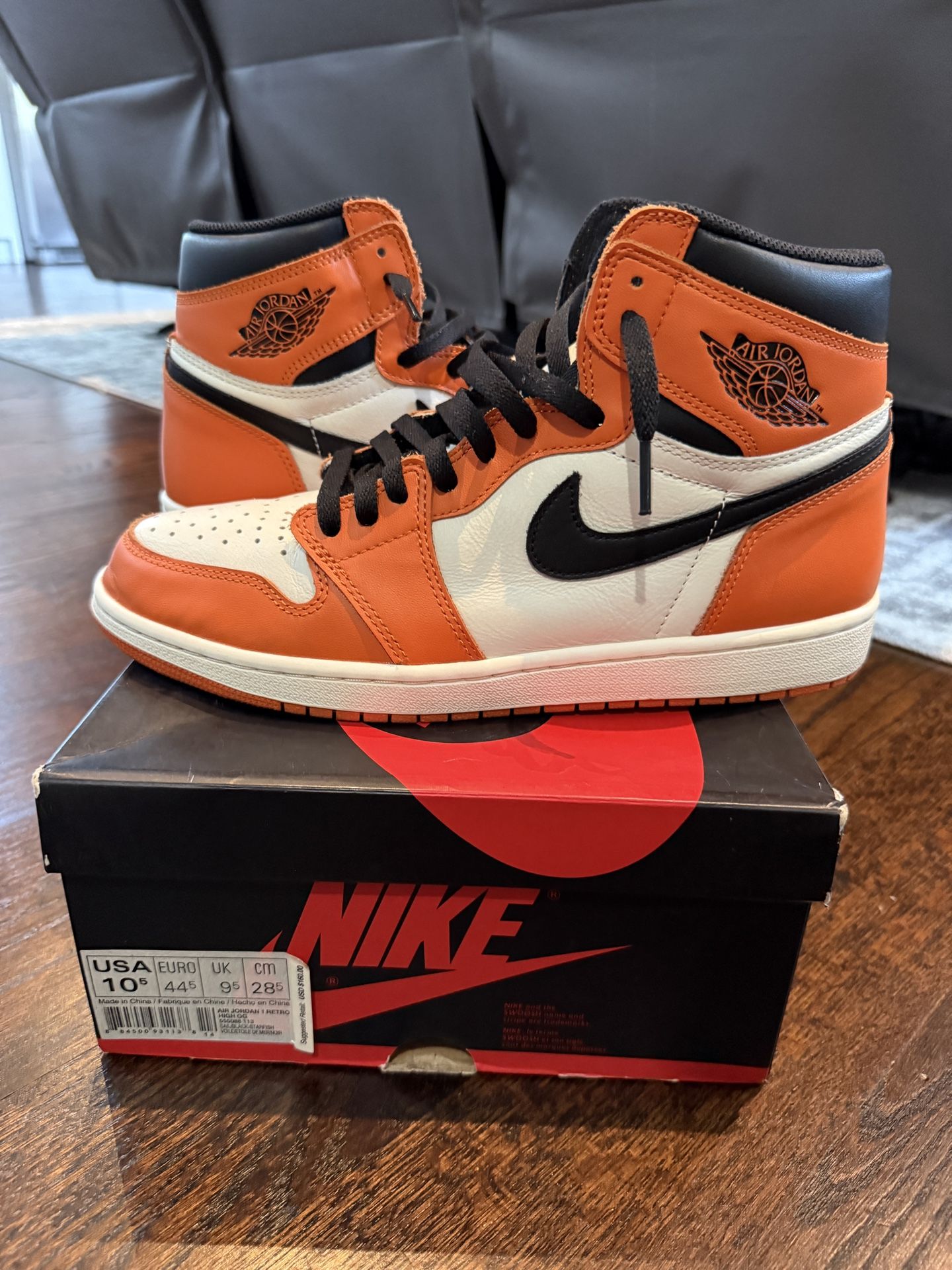 Air Jordan 1 Reverse Backboard Sz 10.5