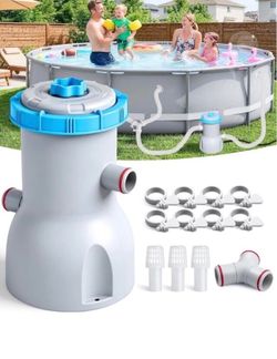 800 GPH Above Ground Pool Filter Pump EnergySaving, Easy Setup & Maintenance
