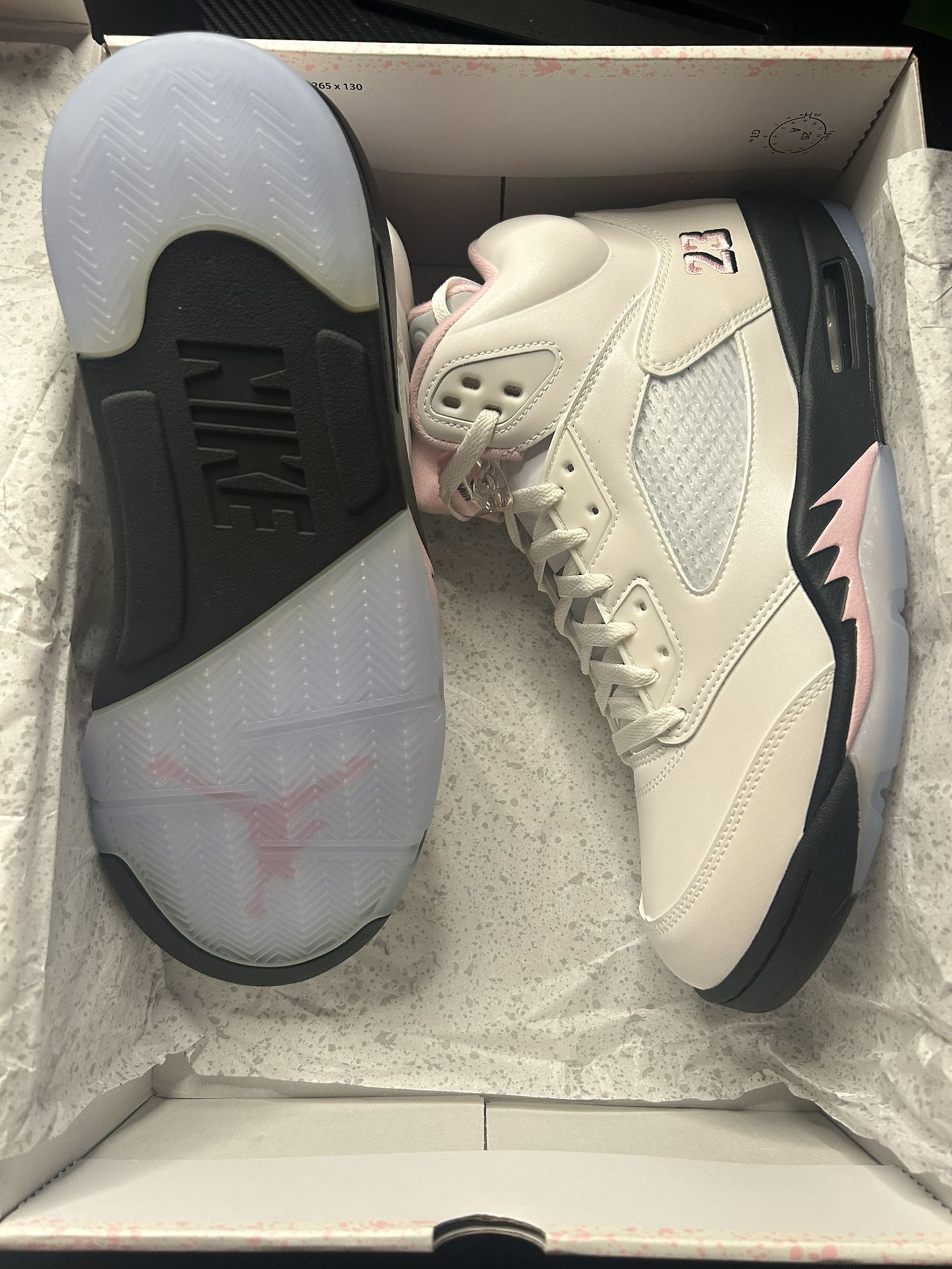 Jordan 5 Medium Soft Pinkk Size 11.5 New