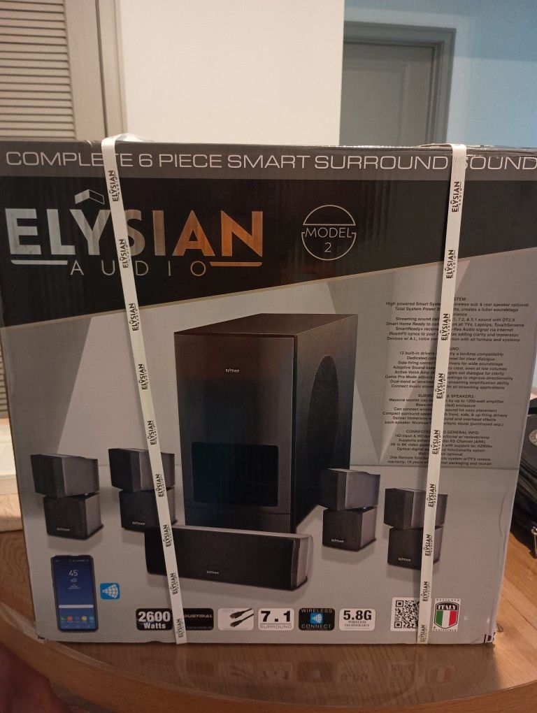 Elysian Audio Model 2 BRAND NEW home Theater Surround Sound