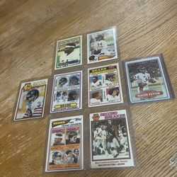 Walter Payton Vintage Football Card Lot