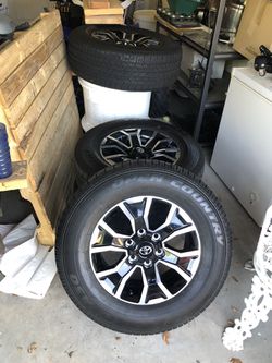 17 inch tires with Toyota stock rims