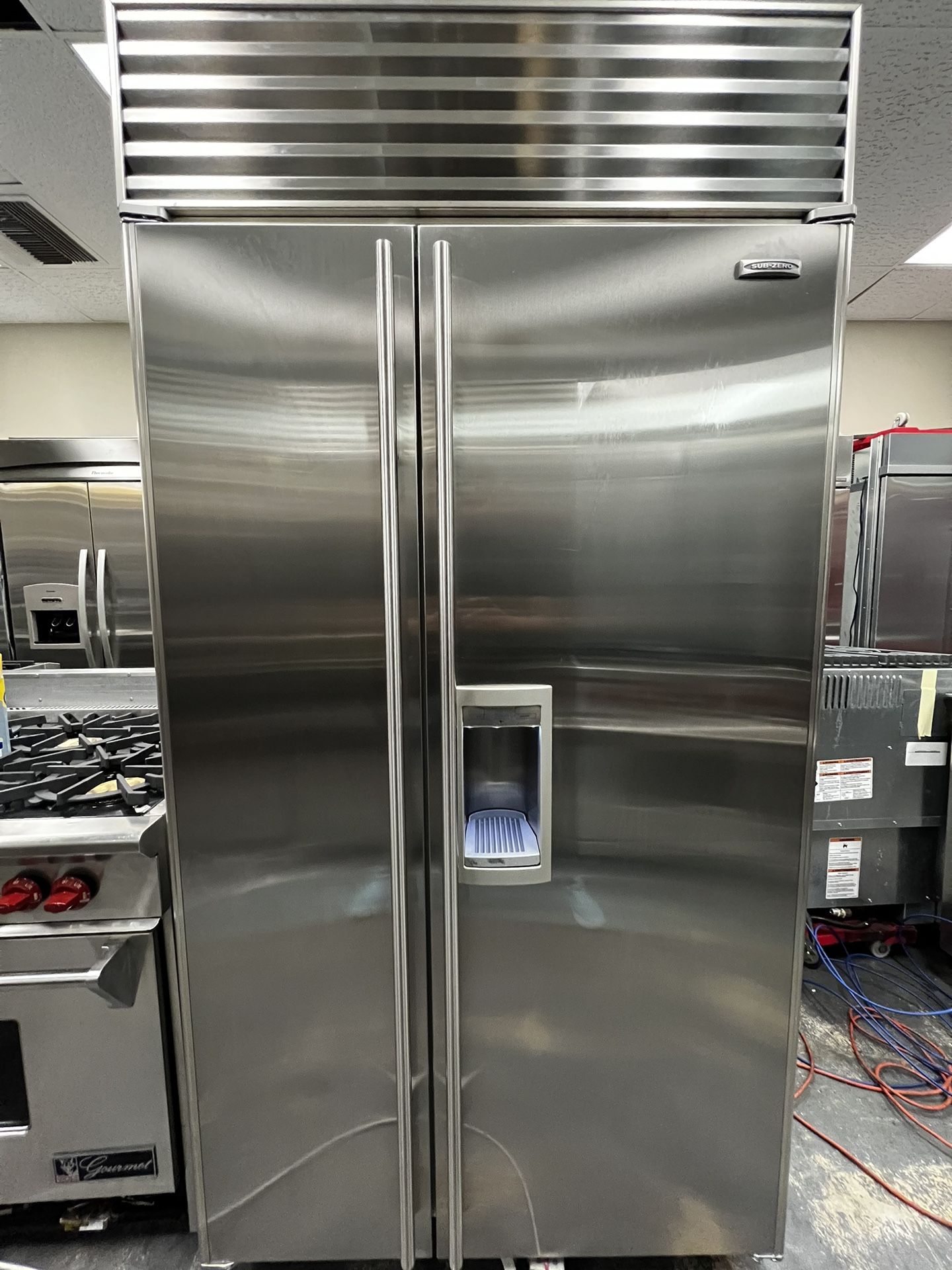 42” Subzero Built In Refrigerator Side By Side