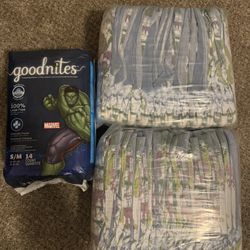 58 Pull Ups Brand New  Size S/M Goodnites Brand 