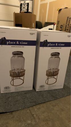 Two drink containers from wedding