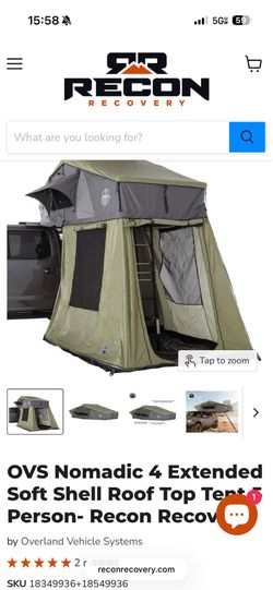 Nordic extended roof tent