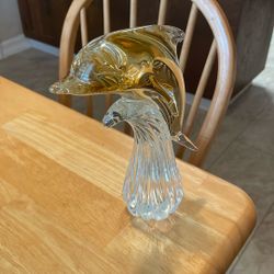 Morano Style Glass Dolphin