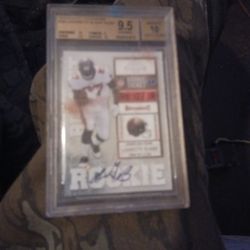 9.5 Legarrette Blount Rookie card ( graded by Beckett)