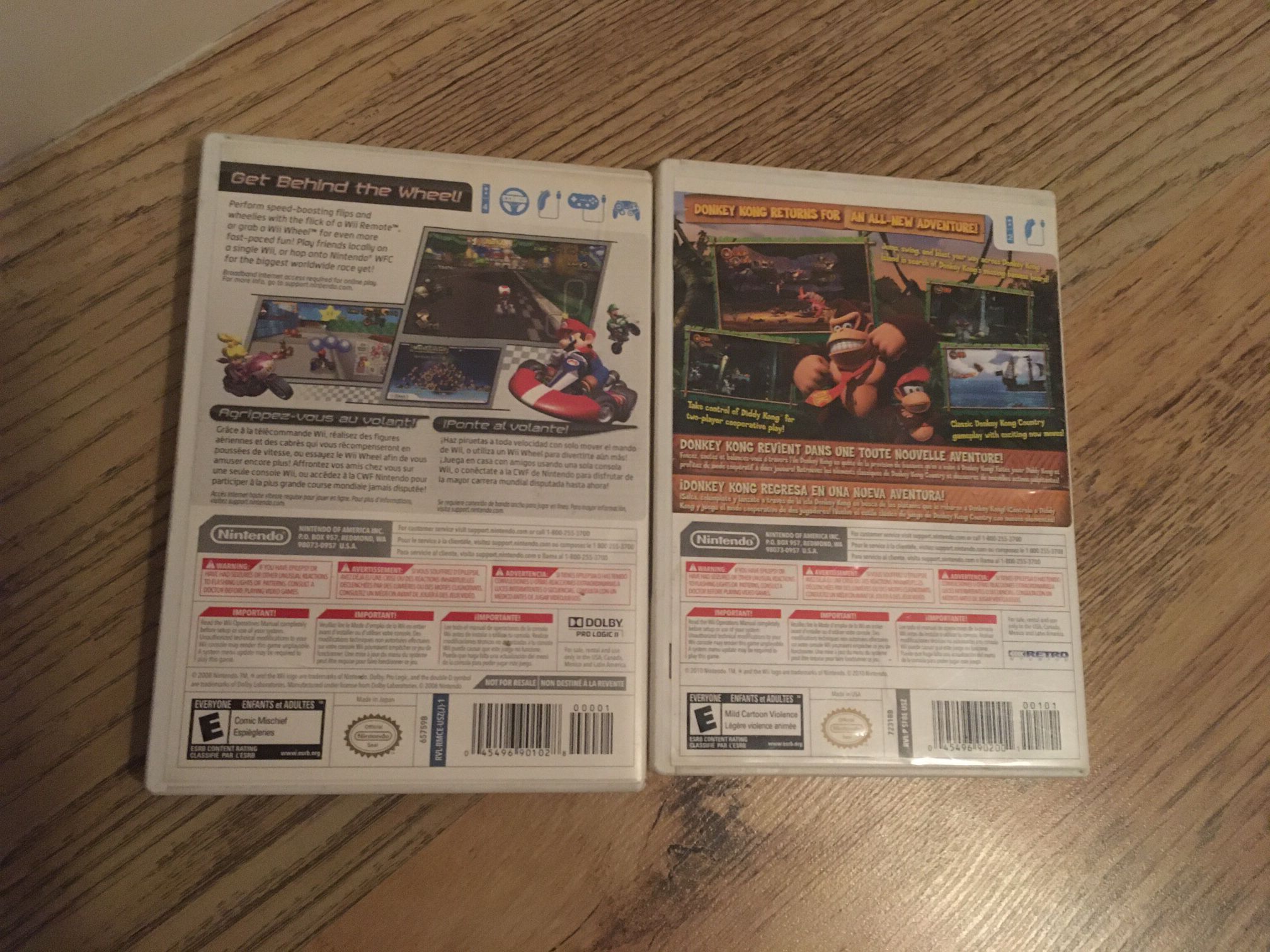 Mariokart And Donkey Kong Country Returns