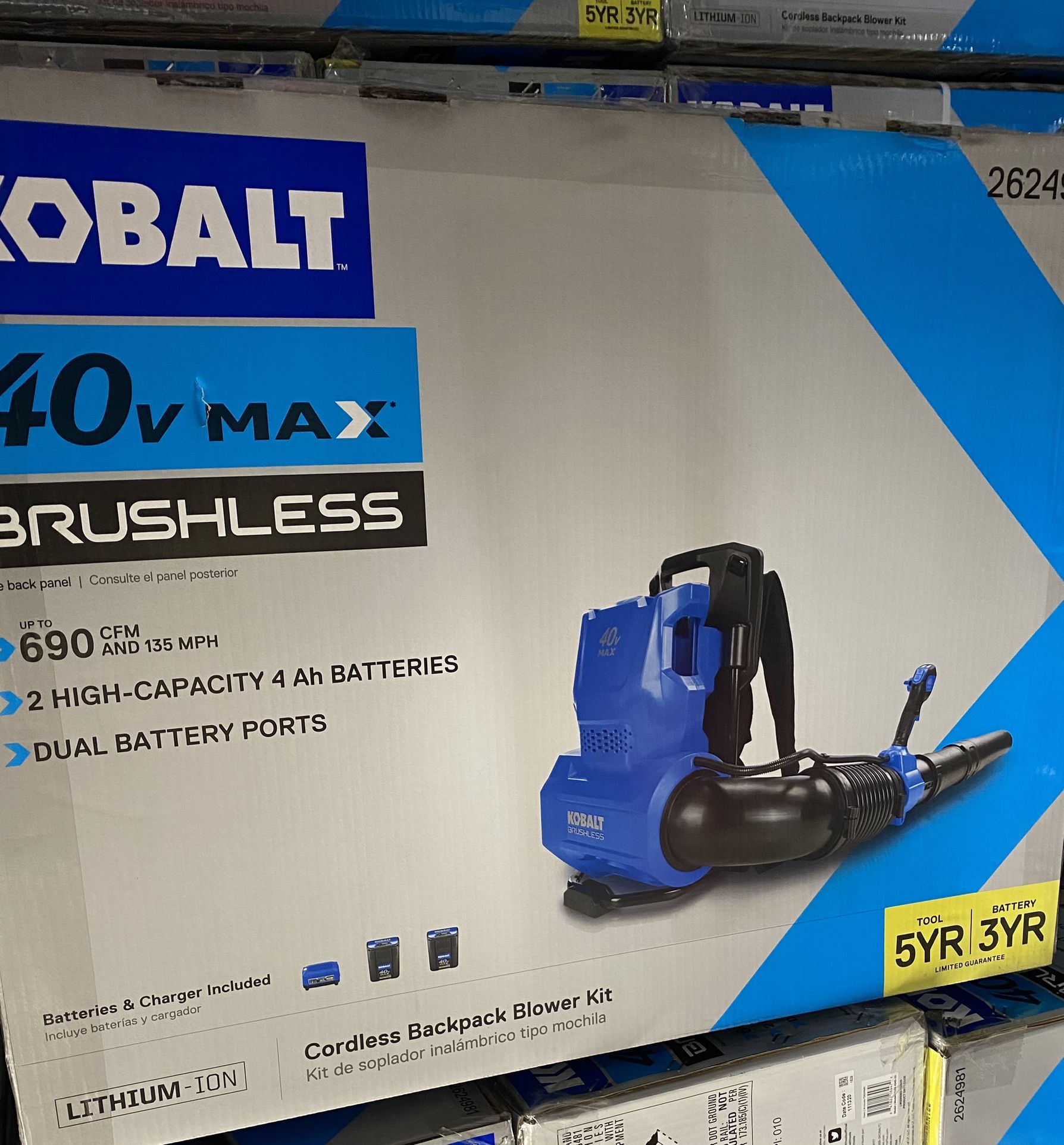 Brand New Kobalt 40v Max Leaf Blower Kit