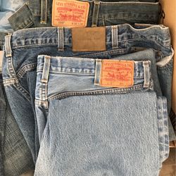 Levi’s,  Dickies ,Calvin Klein,  Gap,  Old Navy, Anchor Blue Jeans Pants & Shorts Denim Vintage Classic Original   
