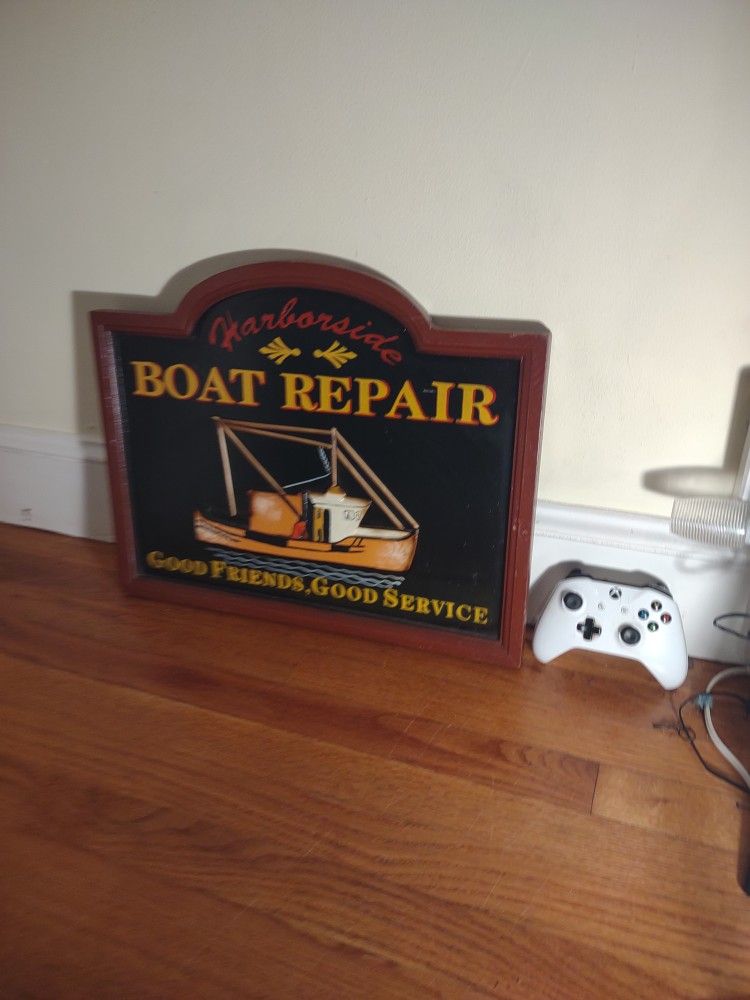 Wooden Signage Great Condition Nice Piece