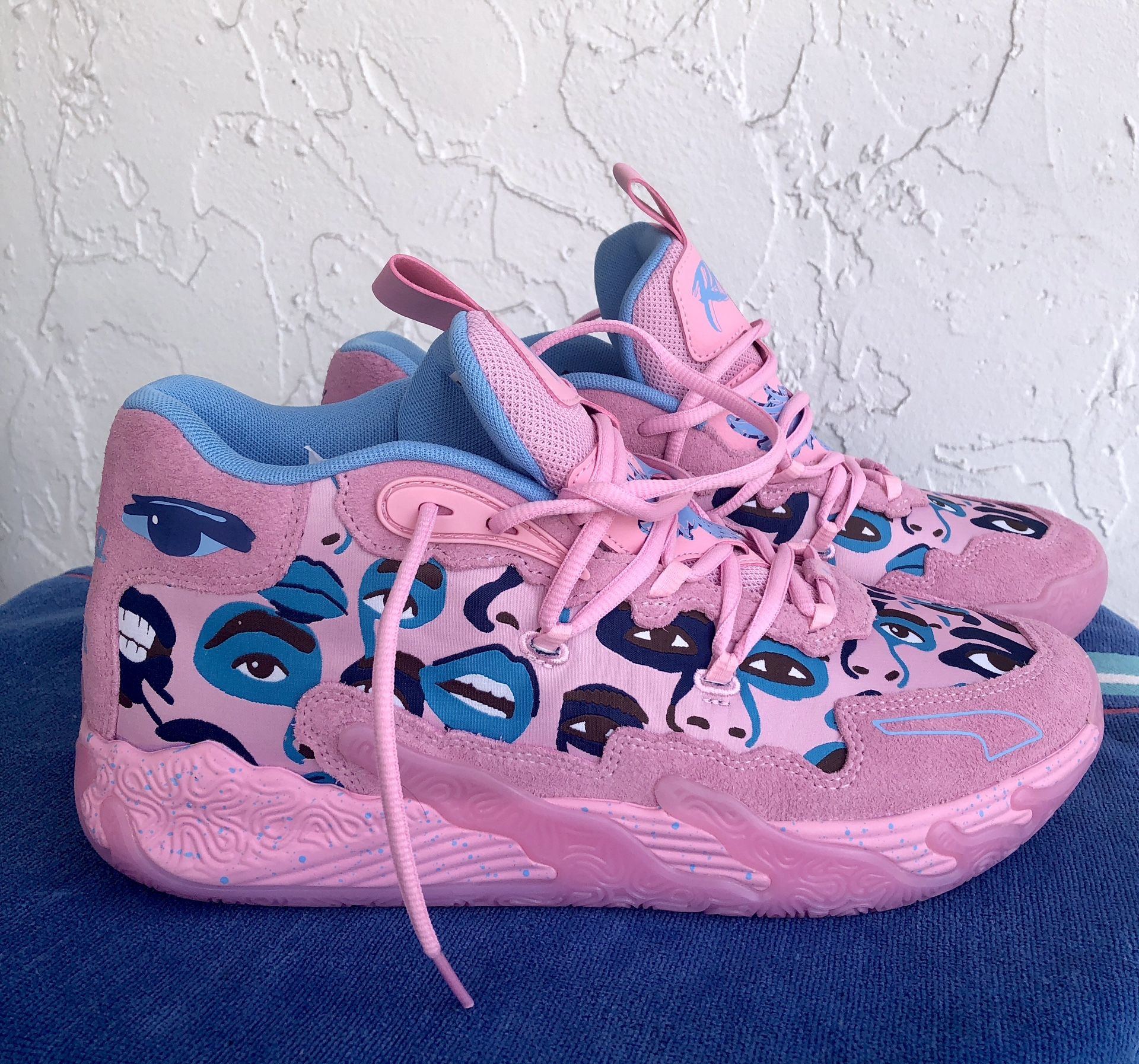Size 10.5 M • PUMA Mens Mb.03 Super Basketball Sneakers Shoes - Pink