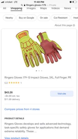 New Work Gloves..near Airport Area In Brownsville 
