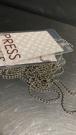 SET OF 2 LOUIS VUITTON LV MONOGRAM PRESS ID TAG WITH CHAIN (collectibles)  for Sale in Queens, NY - OfferUp
