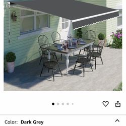 Patisol AW-M1100 Retractable UV-protection Awning 8’x7’ perfect for the summer sunlight protection, New In Box!    