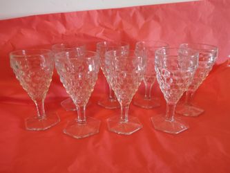 Set of eight Mikasa Crystal cocktail glasses