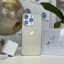 iPhone 14 Pro 128Gb Gold Color Unlocked Comes With AirPods For Free ! 