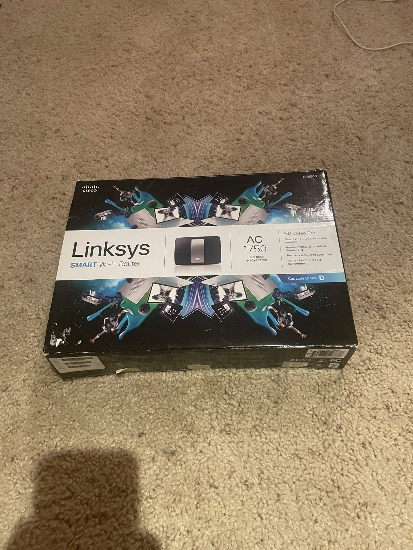 Linksys EA6500 SMART Gigabit Wireless Router AC1(contact info removed)Mbps Dualband 802.11AC.