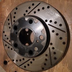 Stoptech Toyota Chromium Alloy Drill Slot Rotor Exhaust