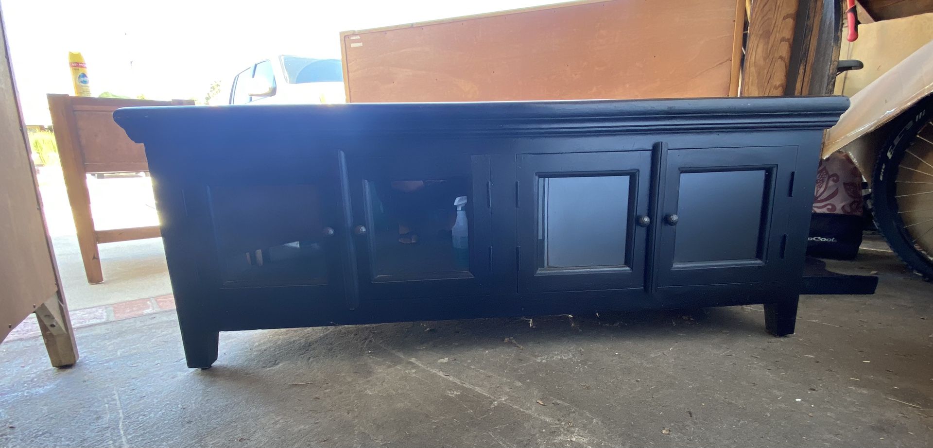 Z Gallerie Black Coffee Table With Storage